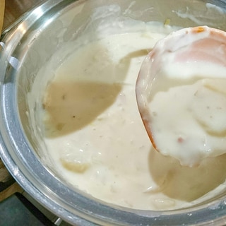 ベーコン玉ねぎのグラタン味のシチュー